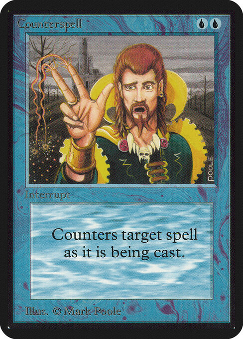 Counterspell — Limited Edition Alpha (1993) original print by Mark Poole